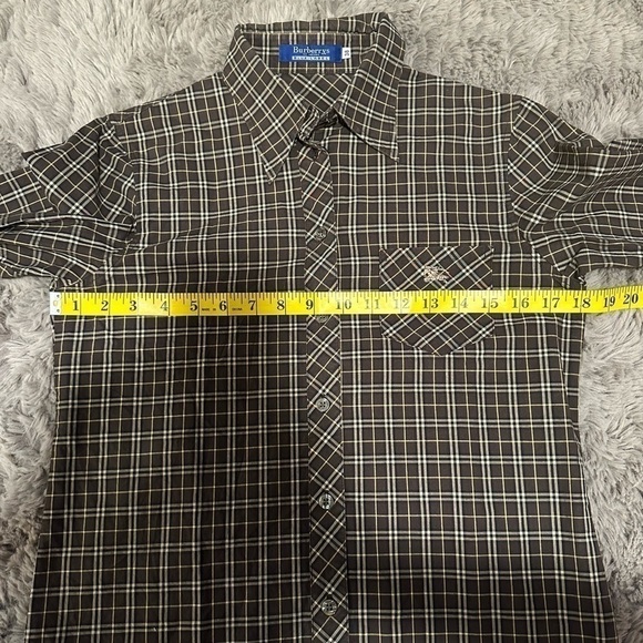 BURBERRY 💯 cotton plaid longsleeve - Picture 5 of 13